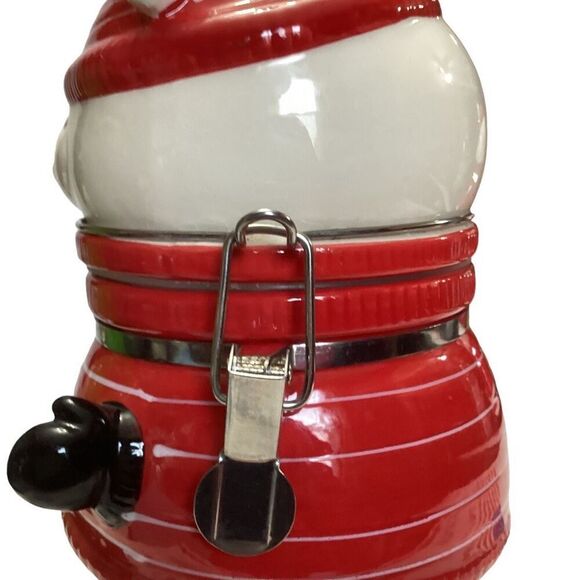 Swiss Miss Christmas Ceramic Polar Bear Canister Cookie Jar Holiday Jar - Picture 4 of 8